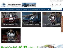 Tablet Screenshot of gregleblanchyundai.com